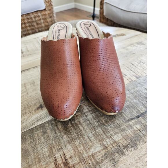 Daw Nessa Vintage Mule Heel Clogs Women's Size 5 Made in Italy Boho Classic - Picture 6 of 12